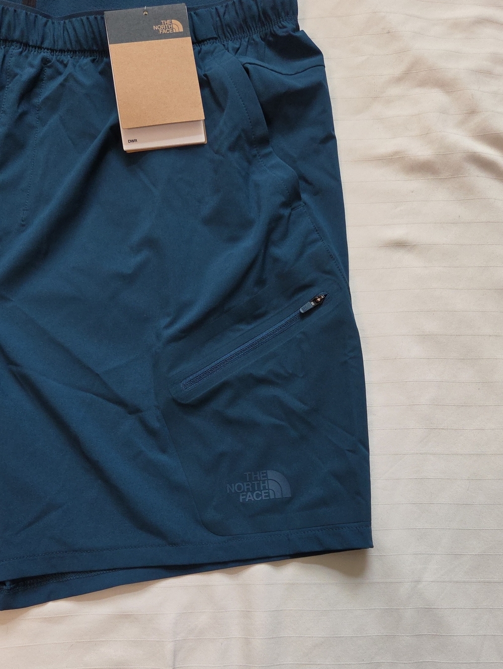 NWT The North Face Durable Water Repellent Men’s Blue Active Shorts Sz L - Picture 2 of 11